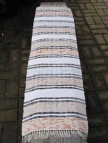 Úžitkový textil - Ručne tkaná štóla, obrus, dečka na stôl trad. - 5228701_