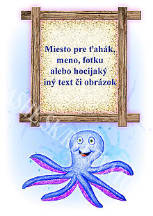 Papiernictvo - Podložky pod zošit Morský svet (chobotnica osobné) - 5233990_