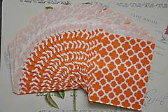 Obalový materiál - papierovy sacok oranzovy kvet - 5249712_
