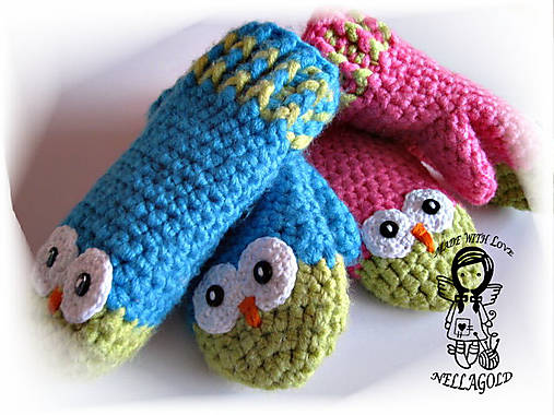 Návody a literatúra - Zimní rukavice se Sovičkou 3-6let - návod 14 - 5248915_