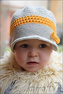 Detské čiapky - Elegantná šiltovka... "Zuzka" - 5250360_