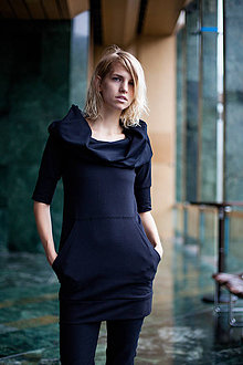 Šaty - FNDLK šaty Basic 055 s MAXI límcem - 5251731_