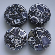 Minerály - MARBLE 20mm-1ks (šedá) - 5268120_