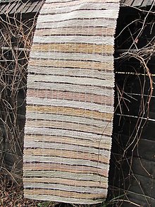Úžitkový textil - Ručne tkaný koberec 70 x 150 cm - 5277568_