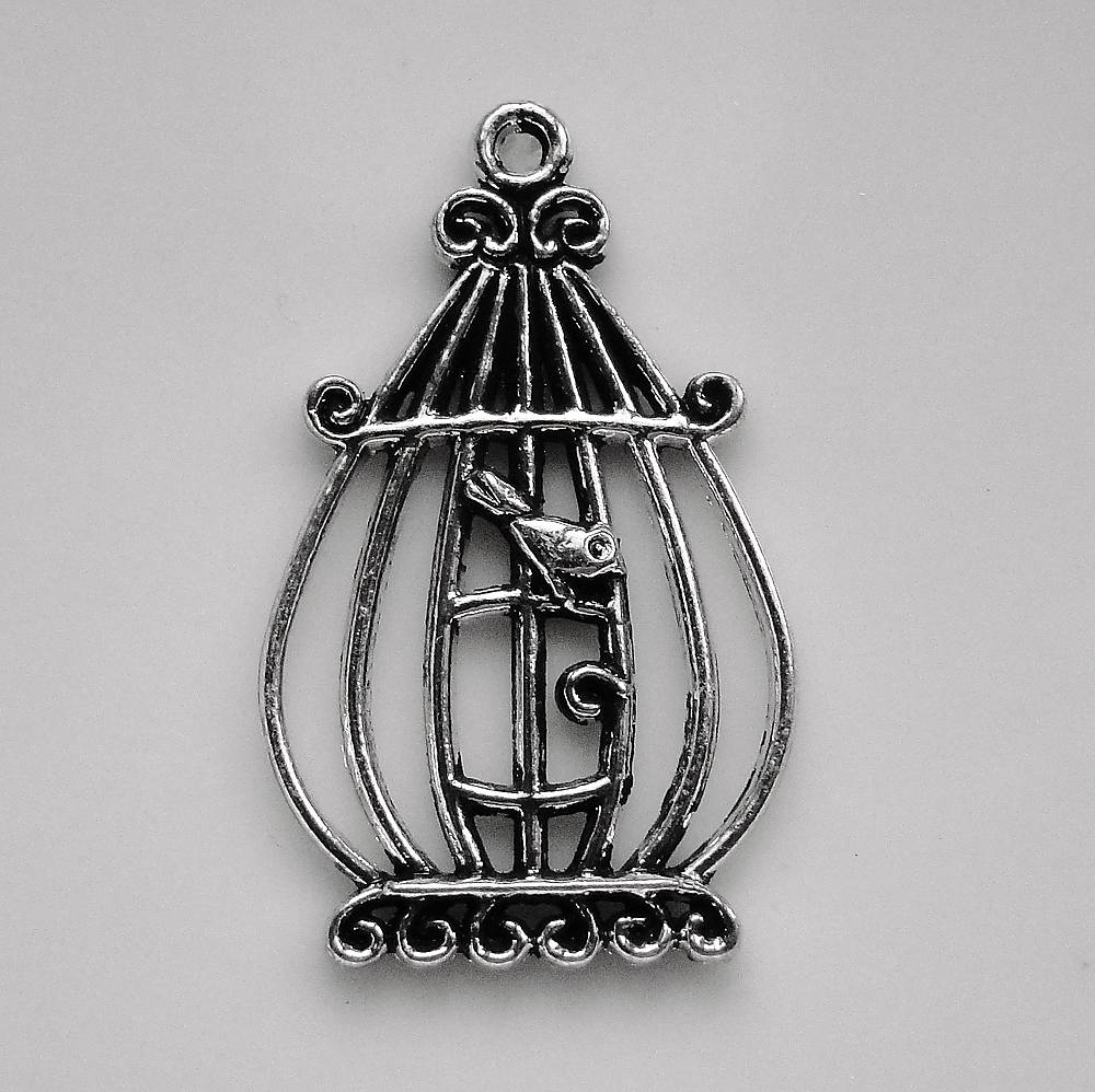 Prívesok klietka -1ks (34x21mm)