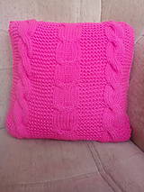 Úžitkový textil - Ružový vankúšik - 5284867_