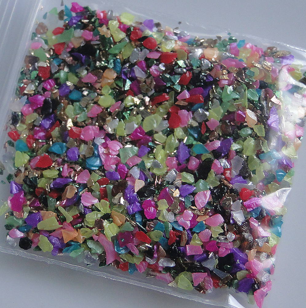 Dekoračné sklenené zlomky