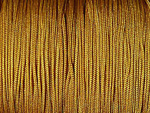 Galantéria - Zlatá šnúra 1,5 mm - plochá, kovové vlákno - 5292408_