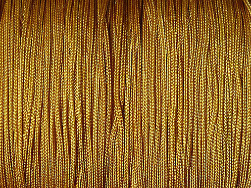 Zlatá šnúra 1,5 mm - plochá, kovové vlákno