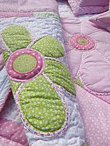 Detský textil - S kvetmi - prehoz - 5291124_
