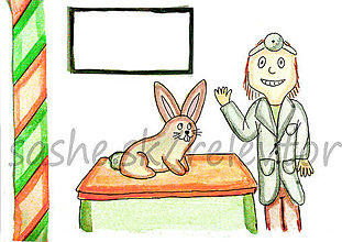Papiernictvo - Výpredaj: Svetový veterinárny deň - pohľadnica (zajačik) - 5293864_