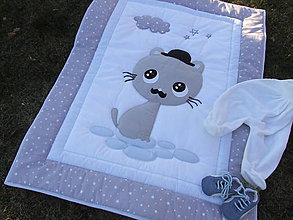 Detský textil - deka pre bábätko - kocúrik - 5300812_