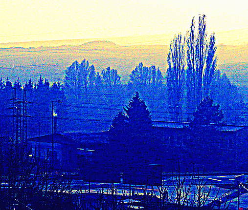 Grafika - Modrá továreň - 5306826_
