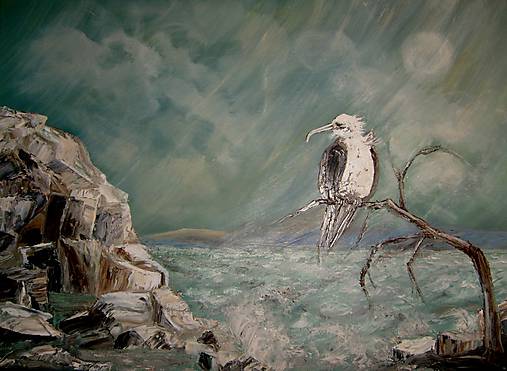 Obrazy - skalnaté veterné pobrežie - 5316472_