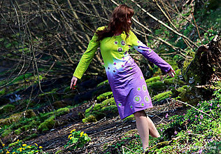 Šaty - Šaty úpletové, šité, farbené a maľované Z MACHU A PAPRADIA - 5312509_