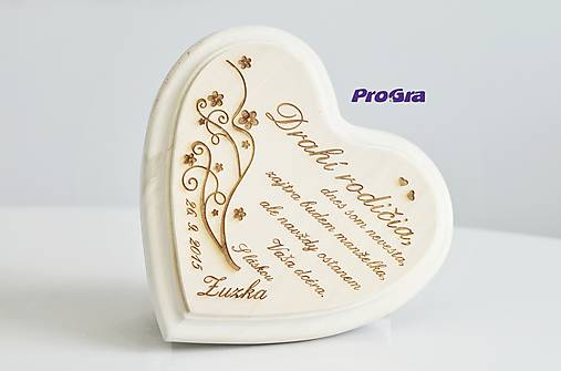 Tabuľky - Poďakovanie rodičom - malé lipové - Cherry - 5318655_