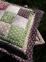 Úžitkový textil - Hnedé tóny, bordó, zelená...vankúše - 5319682_