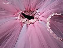 Detské oblečenie - Magnólia - ružová tutu suknička + čelenka - 5321630_