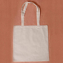 Polotovary - Bavlnená taška s dlhou rúčkou - 38 X 42 cm  PNT719 - 5325449_