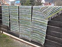 Úžitkový textil - koberec tkaný  70 x 200 cm Zelený - 5327140_
