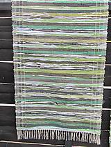 Úžitkový textil - koberec tkaný  70 x 200 cm Zelený - 5327143_
