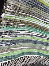Úžitkový textil - koberec tkaný  70 x 200 cm Zelený - 5327151_