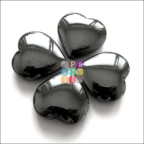 Minerály - (2852) Hematit srdce, 19 x 19 mm - 1 ks - 5330656_