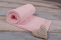 Detský textil - Letná deka pre dievčatko,"Dots",OEKO-TEX® - Ružová - 5334263_