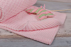 Detský textil - Letná deka pre dievčatko,"Dots",OEKO-TEX® - Ružová - 5334264_