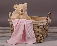 Detský textil - Letná deka pre dievčatko,"Dots",OEKO-TEX® - Ružová - 5334265_