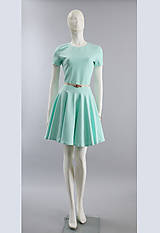 Šaty - Šaty s kruhovou sukňou....mint - 5337164_