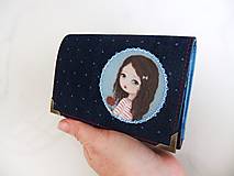 Peňaženky - Rozálka s růžičkou - peněženka i na karty 13 cm - 5350882_