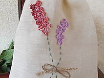 Úžitkový textil - Vrecko na bylinky- levanduľa - 5357600_