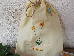 Úžitkový textil - Vrecko na bylinky- nechtík - 5357675_
