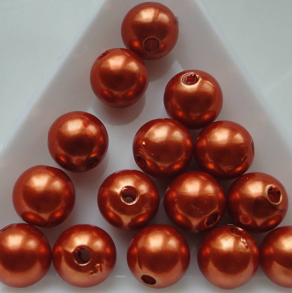 GLANCE plast 10mm-10ks (medená tmavá)