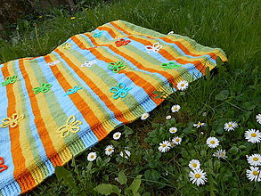 Detský textil - Detská deka rozkvitnutá lúka - 5366965_