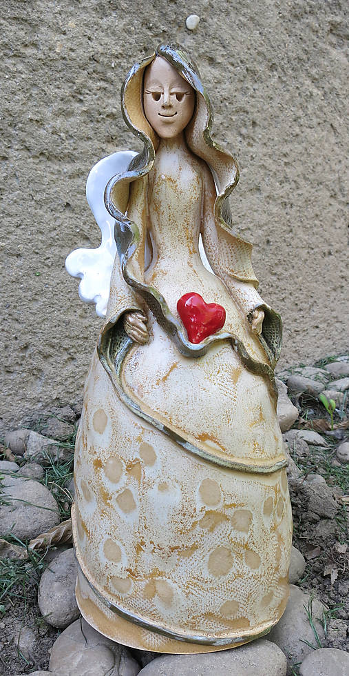  - anjel so srdiečkami - zvonec - 5365626_