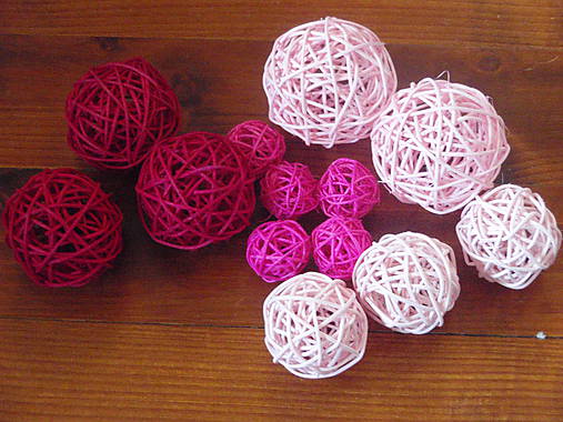 Polotovary - Ratanové gule priemer 4,5 - 5cm - 5368028_