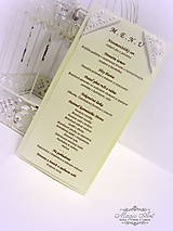 Papiernictvo - Svadobné menu "Lovely Natur II." - 5370082_