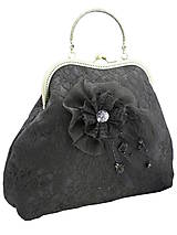 Spoločenská dámská kabelka čierná 1160A