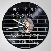 Hodiny - Pink Floyd THE WALL - vinylové hodiny z LP - 5385872_