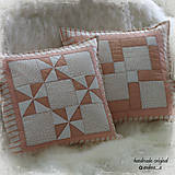 Úžitkový textil - púdrovo ružová dvojica - 5387567_