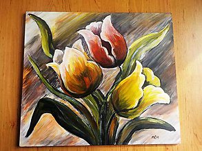 Obrazy - kytica tulipánov - 5394456_