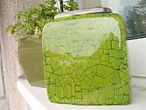 Dekorácie - Váza zelená jarná II - 5398273_
