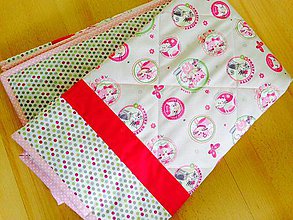 Detský textil - Mačičková bodkovaná deka pre bábätko - 5400002_