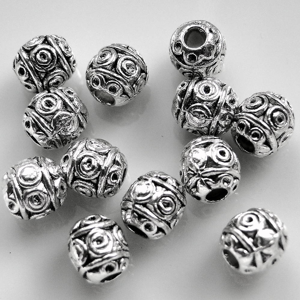 Kovová korálka 7x6mm-1ks