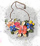  - kvetinový náhrdelník, folk garden flovers 2 - 5412550_