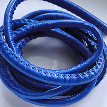 Galantéria - Imit.koženej šnúrky 3,5mm-1m (modrá) - 5409174_