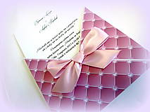 Papiernictvo - Svadobné oznámenie "Lovely magenta" - 5411013_