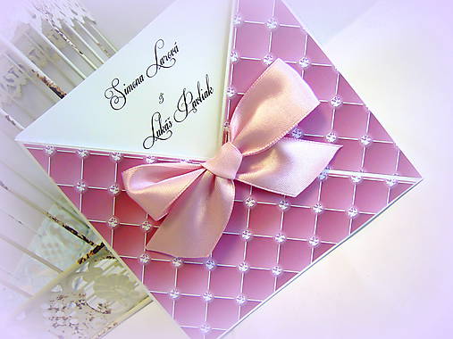 Papiernictvo - Svadobné oznámenie "Lovely magenta" - 5411019_
